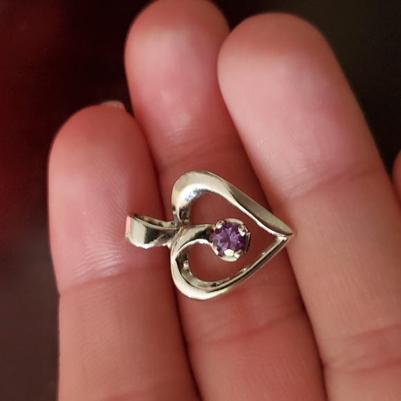 Alexandrite heart pendant - Picture 4 of 5